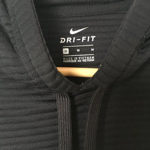 M Boxy Ribbed Black Nike Dri-Fit Hoodie